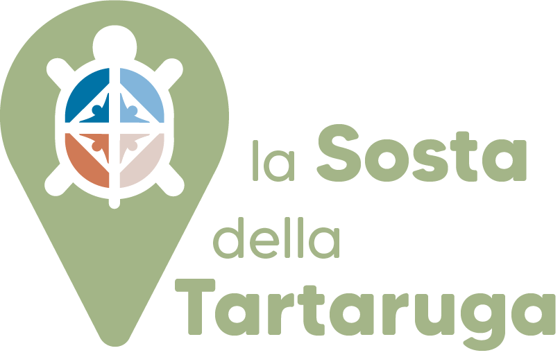 Logo della Sosta della Tartaruga, con simbolo della tartaruga