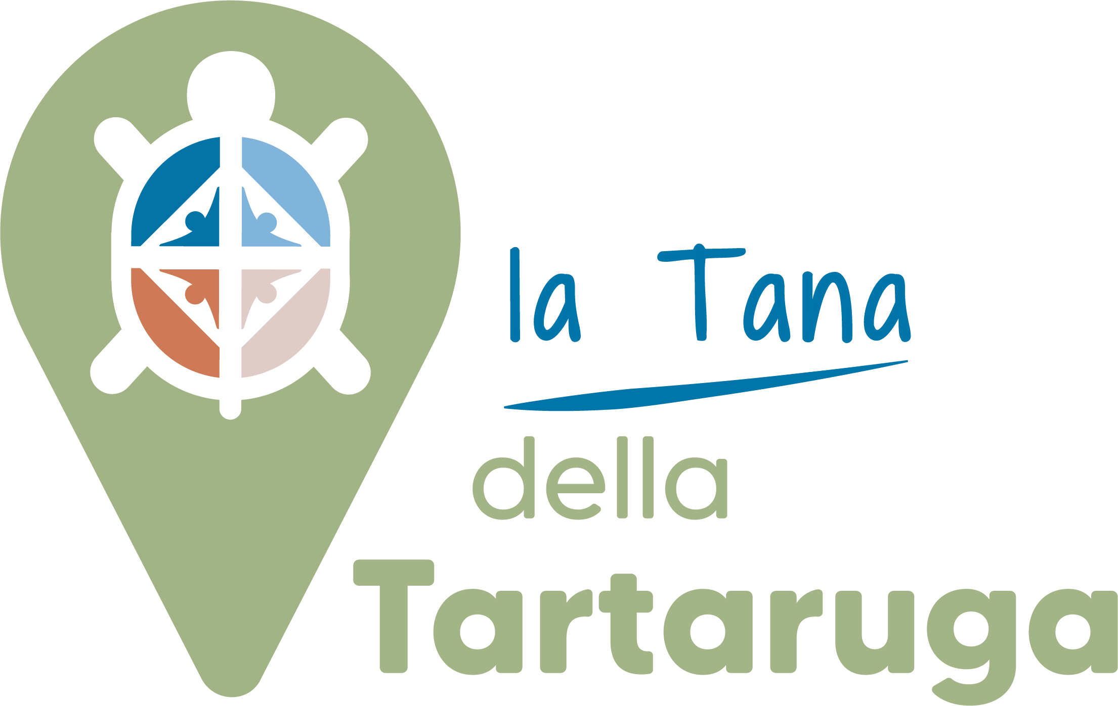 Logo della Tana della Tartaruga, con simbolo della tartaruga